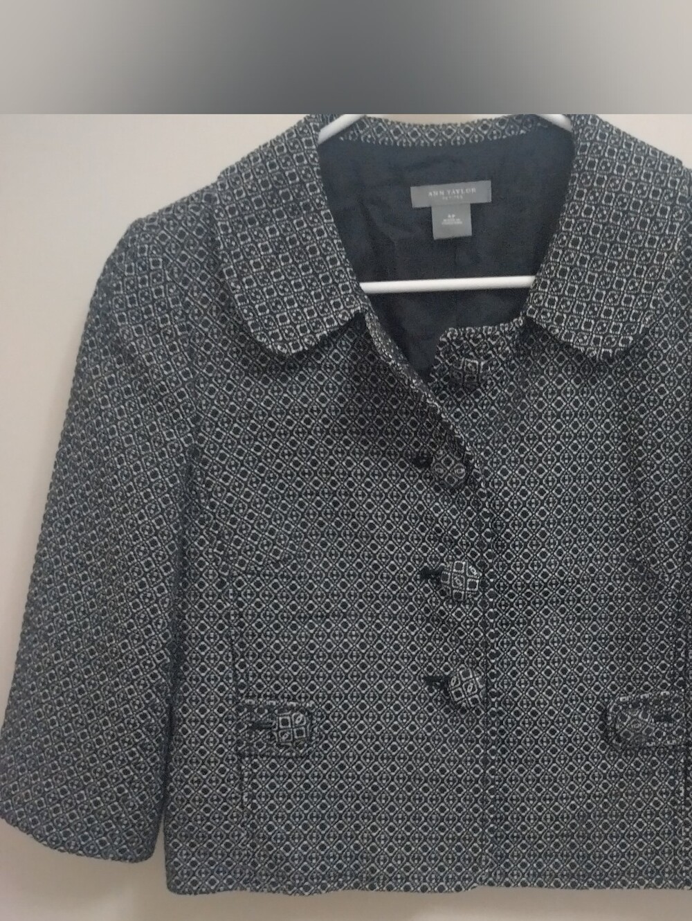 Ann Taylor 3/4 Sleeve Jacket, Sz 4P
